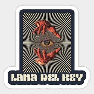 Hand Eyes Lana Del Rey Sticker